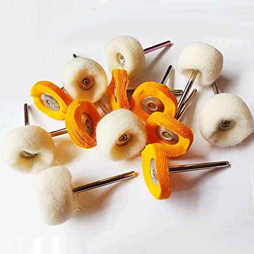 78 Pcs Polishing Buffing Wheel Set for Dremel Polishing Kit Felt Wool Cotton 1/8inch Shank Pad Rotary Tool Accessories