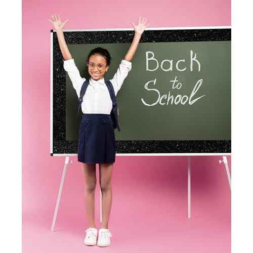 WESTICK Black Glitter Wallpaper Border Roll Self Adheaive Sparkle Bulletin Board Borders Decorative Trim Poster Borders for Classroom Blackboards School Bathroom Mirror Dresser Desk Gift DIY 4" x 160"