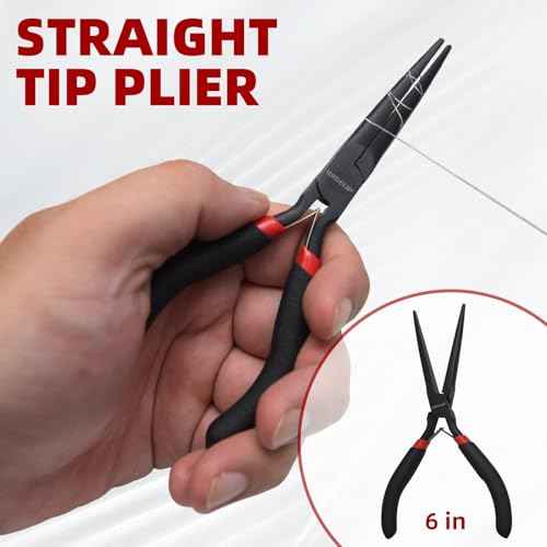 WISEUP 6" Mini Needle Nose Pliers Set£¬2-Piece Small Long Reach Bent Needle Nose Pliers for Jewelry DIY Craft£¬Repair & Wire Wrapping