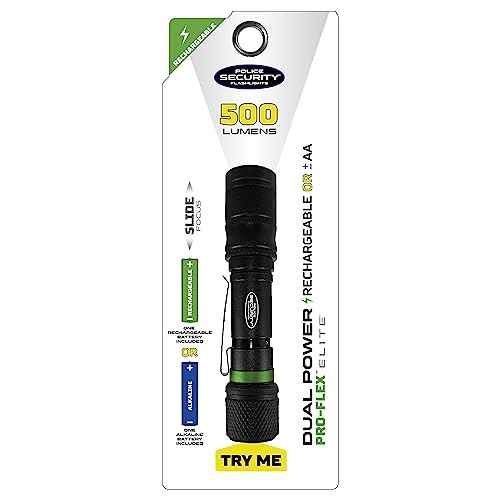 Police Security - Proflex Flashlight - 500 Lumens - Water Resistant