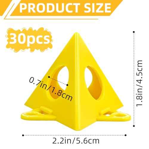 Painters Pyramid Stands 30 Pcs Paint Triangle Stands,Mini Painting Pyramid Stand,Paint Pyramids,Perfect for Painting Canvas Cabinet and Door Risers Support