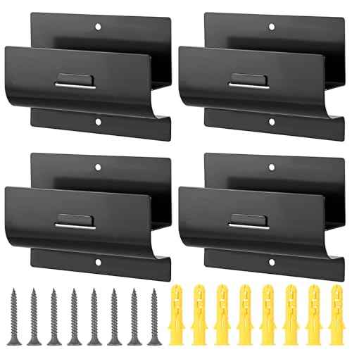 Heavy-Duty Ladder Hanger-Wall Mount Ladder Hooks for Ladder Storage-Wheelbarrow Hangers for Garage Wall-4 Pack(4 P)