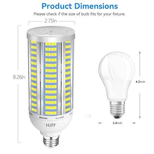 2-Pack 100W LED Corn Light Bulbs,5000K,AC110-277V,15000lm,E26/E39 Base,LED Replacement Metal Halide HID CFL for Commercial Industrial Lighting Warehouse High Bay Light Fixture Garage Workshop
