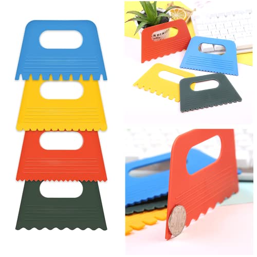 8 PCS Plastic Scraper Tools DIY Line Graffiti Tools Colored Plastic Paint Scrapers for Toddlers Kids Paint Crafts DIY Line Graffiti