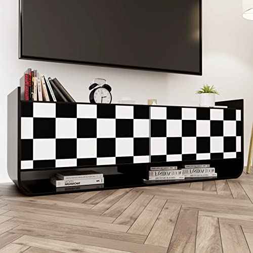 Black/White Checkered Wallpaper Peel and Stick Modern Geometric Wallpaper Self Adhesive Checkered Contact Paper for Bedroom Accent Wall Countertops Cabinets DresserParty Decoration 12"x120"
