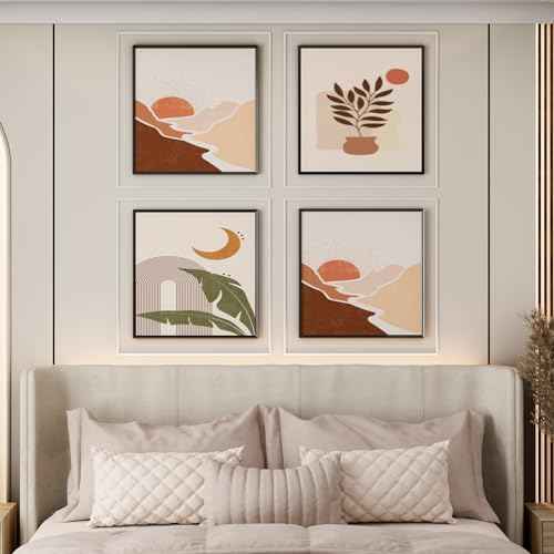 3 Set Accent Wall Molding Kit Premade Wainscoting Panels Wall Molding Peel and Stick Panel White Pre Cut Trim for Walls Picture Frame Molding for Home Decoration(31.5x31.5 Inch)