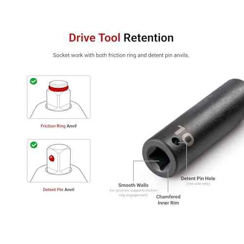 TEKTON 1/2 Inch Drive x 12 mm Deep 12-Point Impact Socket | SID23312