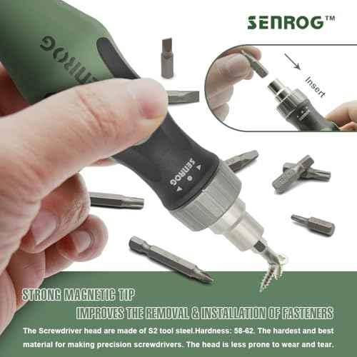 24 in 1 Multi-Bit Ratcheting Screwdriver, Magnetic Interchangeable Ratchet Screwdriver with Changeable Bits£¨Phillips,Slotted,Hex,Square,Torx£©for Home,Work,DIY.