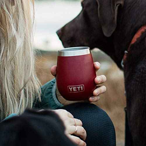 YETI Rambler 10 oz Wine Tumbler, Vacuum Insulated, Stainless Steel, NO LID