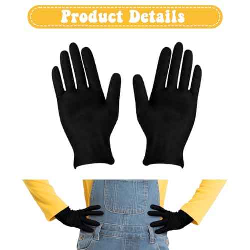 MOVINPE Halloween Costume Accessories, Steampunk Goggles Glasses Yellow Beanie Hats Elastic Suspenders Socks Gloves Buttons Halloween Cosplay Party Set