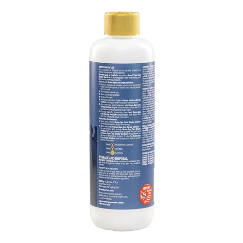 Sirona Spa Care Simply Sanitizer – Step 3 in The 3-Step Sirona Simply Chlorine-Free & Bromine-Free System for Spas & Hot Tubs, 16 fl oz (82317)