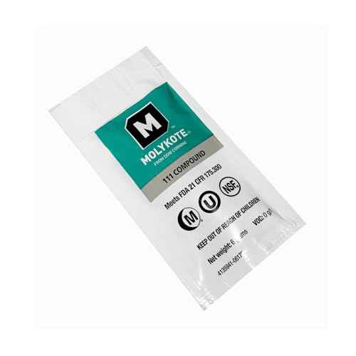 Dow Corning Molykote 111 Food Grade Silicone Lubricant & Sealant 0.2 Ounce Packet