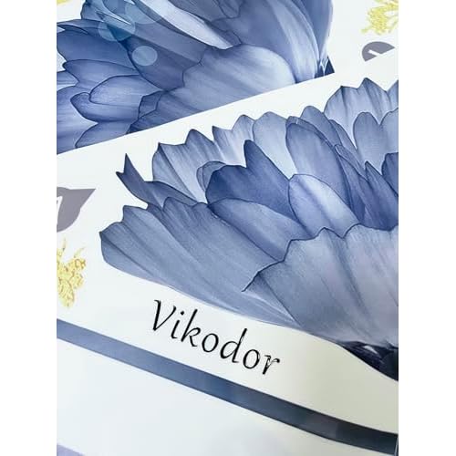 Flower Wall Decals Peel and Stick DIY Floral Wall Decals Removable Flower Wall Stickers Murals Vinyl Butterfly Walls Decal for Girls Bedroom Living Room Bathroom Walls Art Decor
