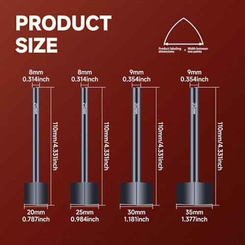 Leather V Shape Cutter Punch,4 PCS 20/25/30/35mm Leather Precision Cutting Tool for Belts, Crafts, DIY Leatherworking ? Durable Stainless Steel Punch Set