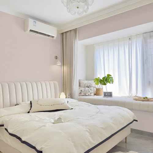 Light Pink Wallpaper Peel and Stick Pink Contact Paper 15.7inch x 118.1inch Pure Pink Peel and Stick Wallpaper Shelf Liner Bedroom Self Adhesive Decorative Paper Cabinets Removable Vinyl