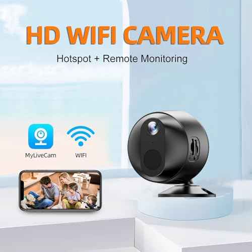 Mini Camera, 1080P HD Hidden Indoor Home Security Camera, WiFi Nanny Cam with 90 Days Standby Battery Life, Wireless Surveillance Cameras for Baby/Pets£¬Auto Night Vision, AI Human Detection