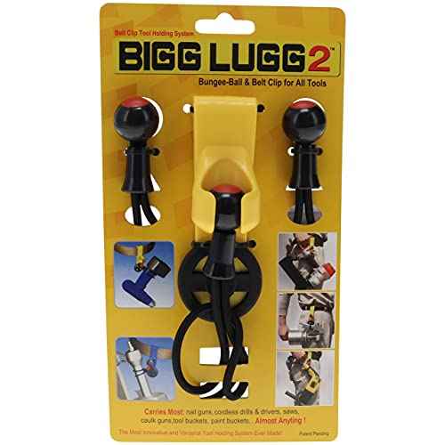 Superior Parts Bigg Lugg BL2-3BM Belt Clip Tool Holder System with 3 Ball Bungees - 2 Pack
