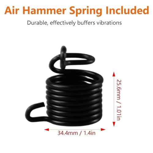 Air Hammer Bits 18''(450mm) Long 3-Piece Set, 3/4'' Air Chisel, 3/8'' Point Tip, 7/32'' Point Tip, 0.401" Shank, Air Hammer Attachments, 42Cr-Mo, HRC60, Rolled Rust-resistant Oil Treatment,Cold Chisel