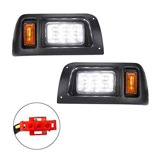 KEMIMOTO DS LED Light Kit Compatible with Club Car DS 1993 Newer Models, Golf Cart Street Legal LED Headlight Tail Light Kit for Gas Electric Models