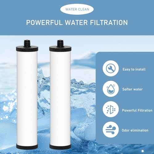 FRX02 W9223021 UltraCarb Ceramic Water Filter Candle, Compatible with Franke 02 FRX-02 FRX02 FR9455 and FRX-01 for Filterflow and Triflow Systems, 2 Pack