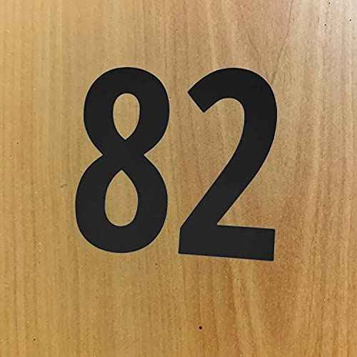 200 Pieces, 3" - Number Stickers, Waterproof Vinyl Stick On Numbers - Black
