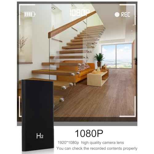 Hidden Camera Spy Camera 1080P 5000mAh Portable Power Bank Spy Camera with Night Vision,10 Hours Continuous Record Nanny Cam for Home Office Outdoor No WiFi No Audio