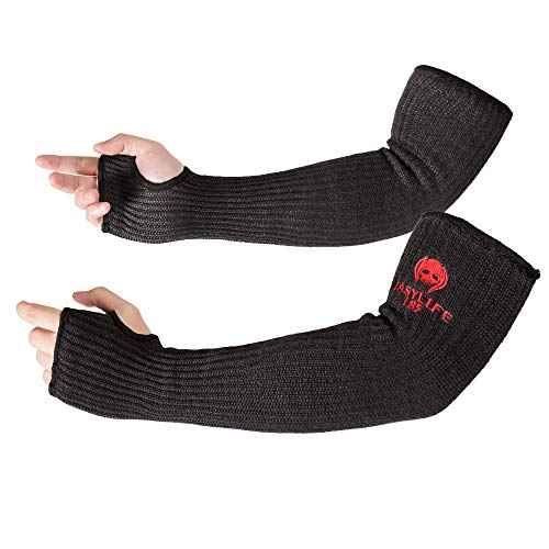 Cut Resistant Arm Protector Gardening Sleeves for Men Women with Thumb Hole - Lightweight & Breathable Farmers Sleeves for Thin Skin & Bruising - Arm Sleeves for Garden, Welding, Biting, Pet Grooming