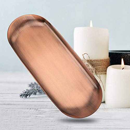 Candle Tool Tray, Aromatherapy Candle Tool Tray Organizer, Storage Trays Plates, Exquisite(Large Retro Copper Color)