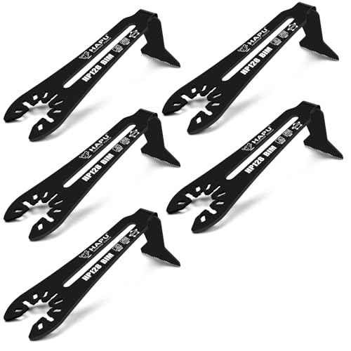 Universal Bi-Metal 1-1/4" 90¡Æ Reach Oscillating Tool Blades,Multitool Blades for Narrow or Corner Cutting (5-Pack)