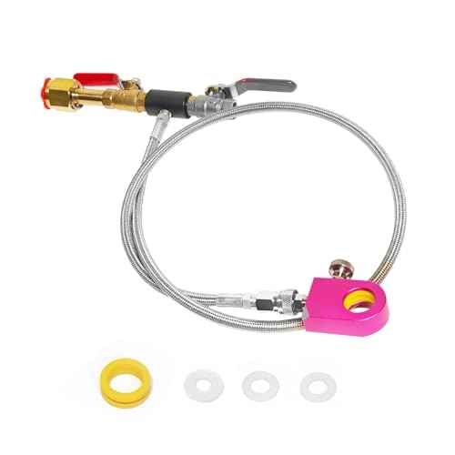 CO2 Refill Adapter Kit ? CGA320 Quick Fill Connector for 60L Pink Cylinders, Save 80% on Gas Costs!Compatible with DUO/Terra/Art Machines (Includes 36 Inch Hose)