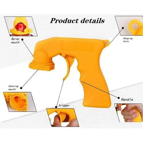 WHZAZGW 3 Pieces Spray Paint Trigger Handle,Instant Aerosol Trigger Handle Spray Can Grip Handle Spray Adapter Paint Aerosol Can Aerosol Tool Spray Can Trigger Handle