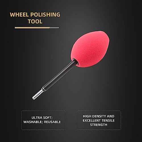 Wheel Rims Polisher, SPTA Polishing Ball, Polishing Cone, Metal Wheel Polishing Tool, Ball Buster Wheel and Rim Polisher System Attaches to Standard Household Drill