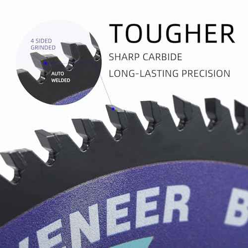 LSHUZIYU 8 1/4 Inch (210MM)-80T, Arbor 5/8"-Diamond, Smooth Cut Coating. Circular Saw Blade, Table Saw Blade, Miter Saw Blade, for Laminate, Veneer Board, Plywood, Hard Wood, MDF and HDF Cutting