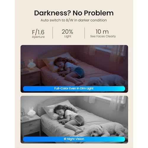 4K 8MP Indoor Security Camera with 64GB Memory Card, 5GHz/2.4GHz WiFi Camera, 360¡Æ Pan/Tilt IP Camera, Auto Tracking, AI Human/Face/Pet Detection, Night Vision, 2-Way Audio, One-Touch Call