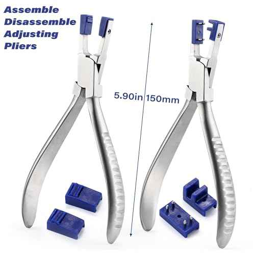 Professional Eye Glass Repairing Tools Kit for Rimless Glasses Frame Repair Tools to Adjust Glasses Arms Frame Eyeglasses Assemble & Disassemble & Adjusting Pliers Set