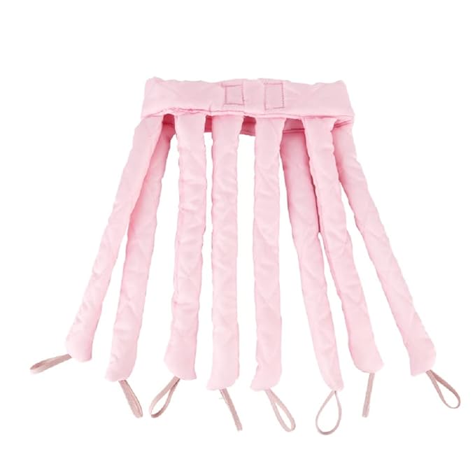 Pink Heatless Curling Rod Headband, 2026 New Upgraded Eight Claw Design Heatless Curler with Removable & Adjustable Heatless Curls