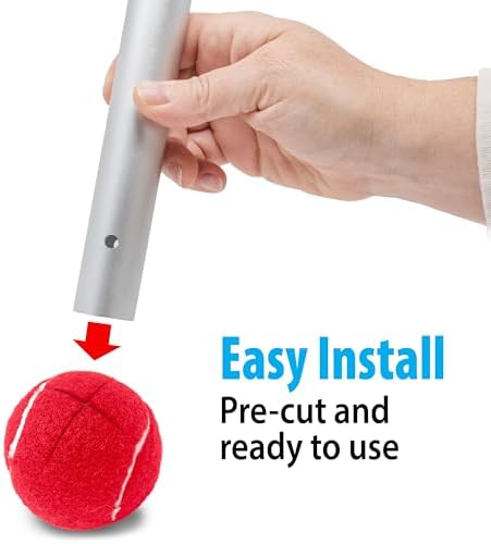 Top Glides 20PCS Pre-Cut Walker Tennis Ball Glides - 10 Pairs