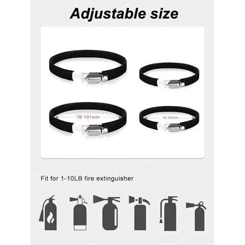 2PCS UTV Fire Extinguisher Mount Kits, Quick Release Roll Bar Fire Extinguisher Holder Fit for 1.75"-2" Roll Cage, Compatible with Polaris RZR/ Maverick Can Am X3/Kawasaki/Talon Pioneer
