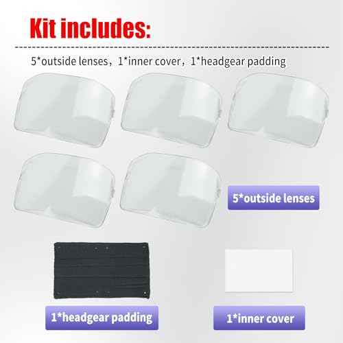 06-0201-30 Outside Lenses For 9100XX and 9100XXVI Helmet/Hood,Welding Starter Kit 9100XX includes inside protection plates and a sweatband,2.80" x 4.20" ADF Viewing Area