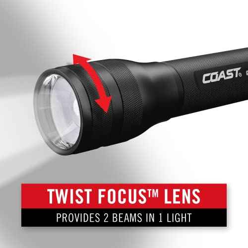 Coast¢ç G55 750 Lumen Focusing LED Flashlight, Batteries Included