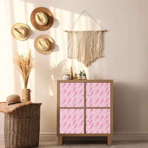 Kosiz Preppy Peel and Stick Wallpaper, Hot Pink Removable Classroom Wallpaper, Pink Preppy Lightning Dorm Paper, Aesthetic Photography Background for School Bedroom Wall Decor 17.7 x 118''