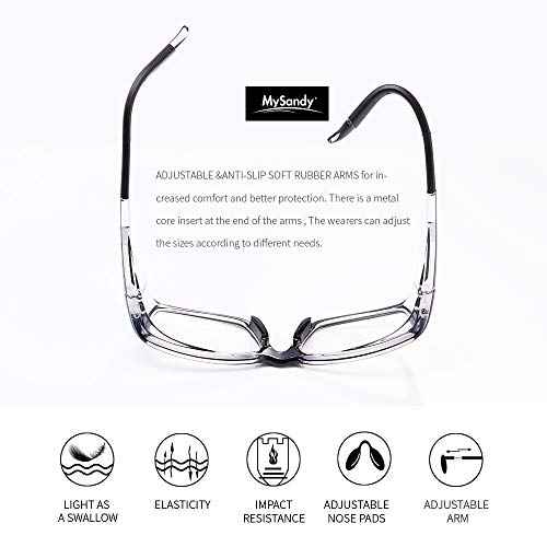 Anti-Fog Safety Glasses with Rx Insert Compatibility - ANSI Z87.1 Certified, Prescription Lens Ready (Not Over-Glasses), Adjustable Fit for Woodworking, Welding, Labs