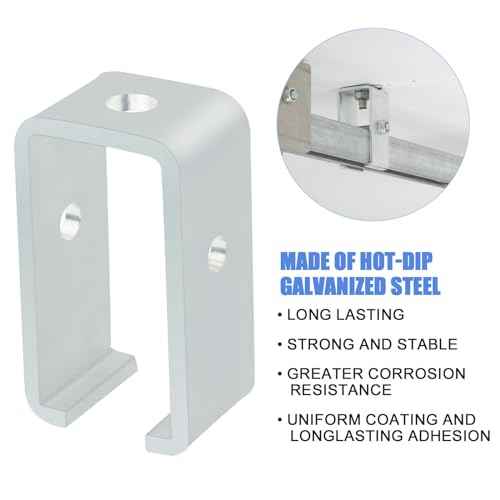 Channel Trolley Track Hanger Bracket for UNISTRUT Strut Channel, 1-5/8 Intermediate Support Hange Bracket for All 1-5/8" Channel Trolley Track (10 Pack)