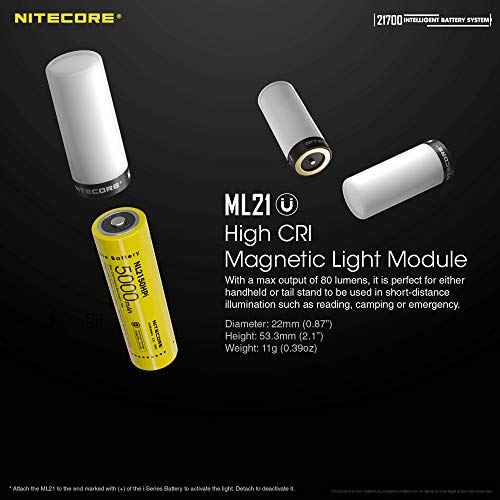 Nitecore MPB21 Mini Rechargeable Lantern Flashlight Bundle with 5000mAh Battery Charger and LumenTac Micro USB Cable