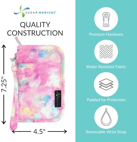 Sugar Medical Diabetes Supply Case | Medical Supplies Travel Bag | Glucose Meter Organizer | Diabetic Care Products | Glucometer Kit (Dream)