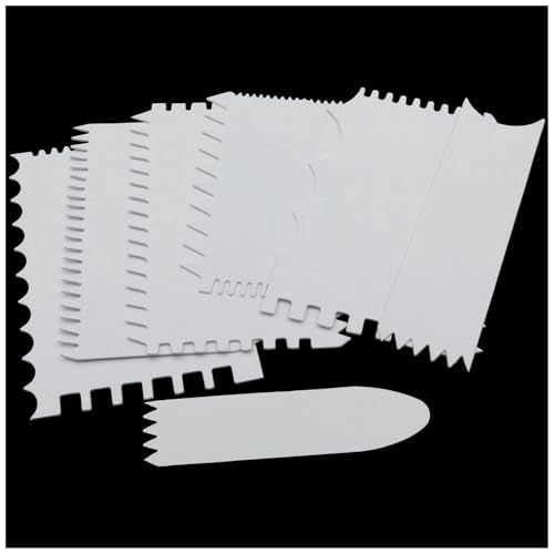 Acrylic Pouring Swipe Tools 7 in 1 Scraper With Brush - Accessories for Acrylic Painting Techniques