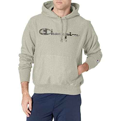 Champion Men's Reverse Weave Pullover, Tonal Script
