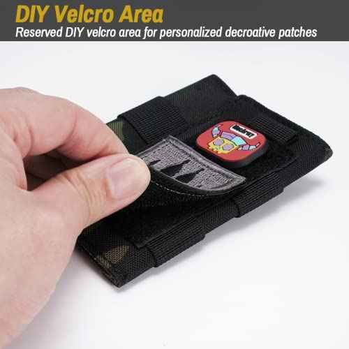 VIPERADE VE9 EDC Pocket Organizer Tool Pouch, Multitool Sheath with Patch Area for DIY, EDC Pocket Pouch with 3 Slip Pockets for Men Outdoor Activity Daily Carry