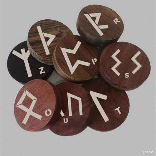 48 Pcs Runes Stencils for Painting on Wood, 3x3 Inch Small Viking Symbol Tree of Life Reusable Painting Template for Wood Burning, Crafts Drawing Stencil for Spray Painted Card Canvas Wall Decor