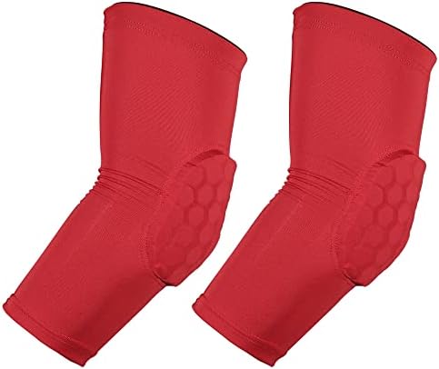 VOCOSTE 2pcs Elbow Brace, Compression Support Sleeve for Joint, Elbow Pad Sleeve for Women Men, Red, L Size